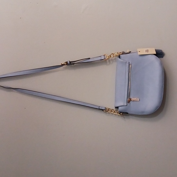 Isabelle size small women's crossbody bag in light blue. - Picture 7 of 17